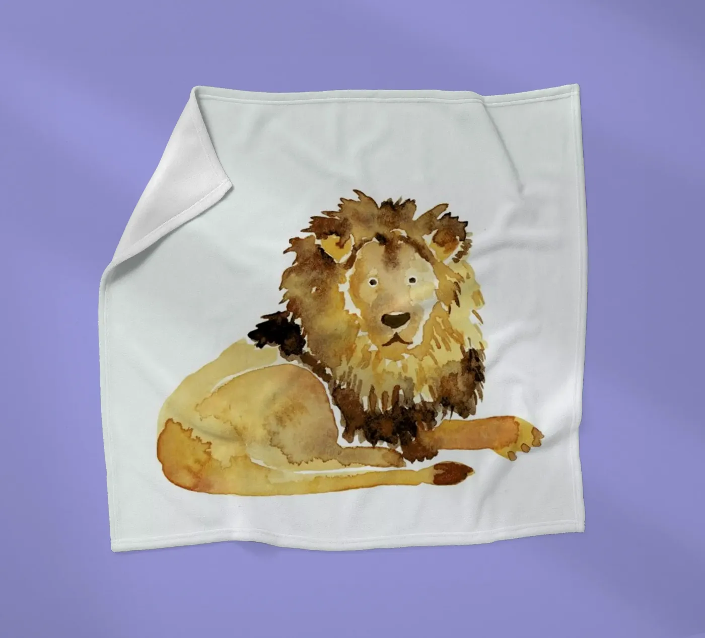 Lion Fleecedecke von Farina Kuklinski