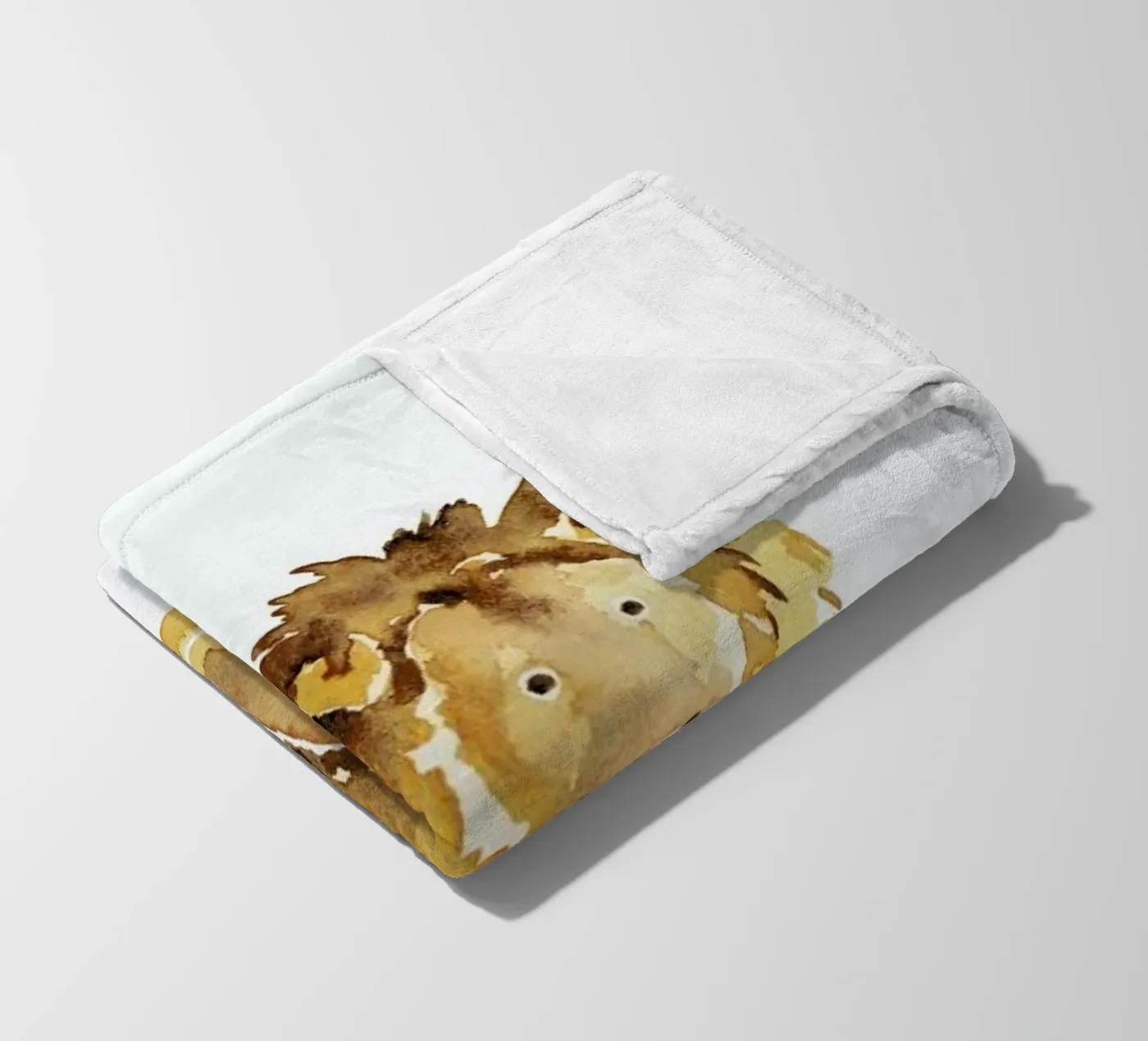 Lion fleece blanket by Farina Kuklinski