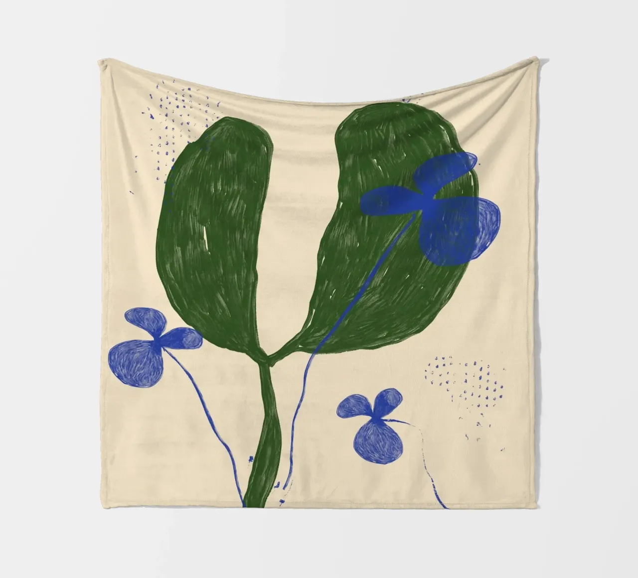 Color Bloom No 13 coperta in pile da treechild