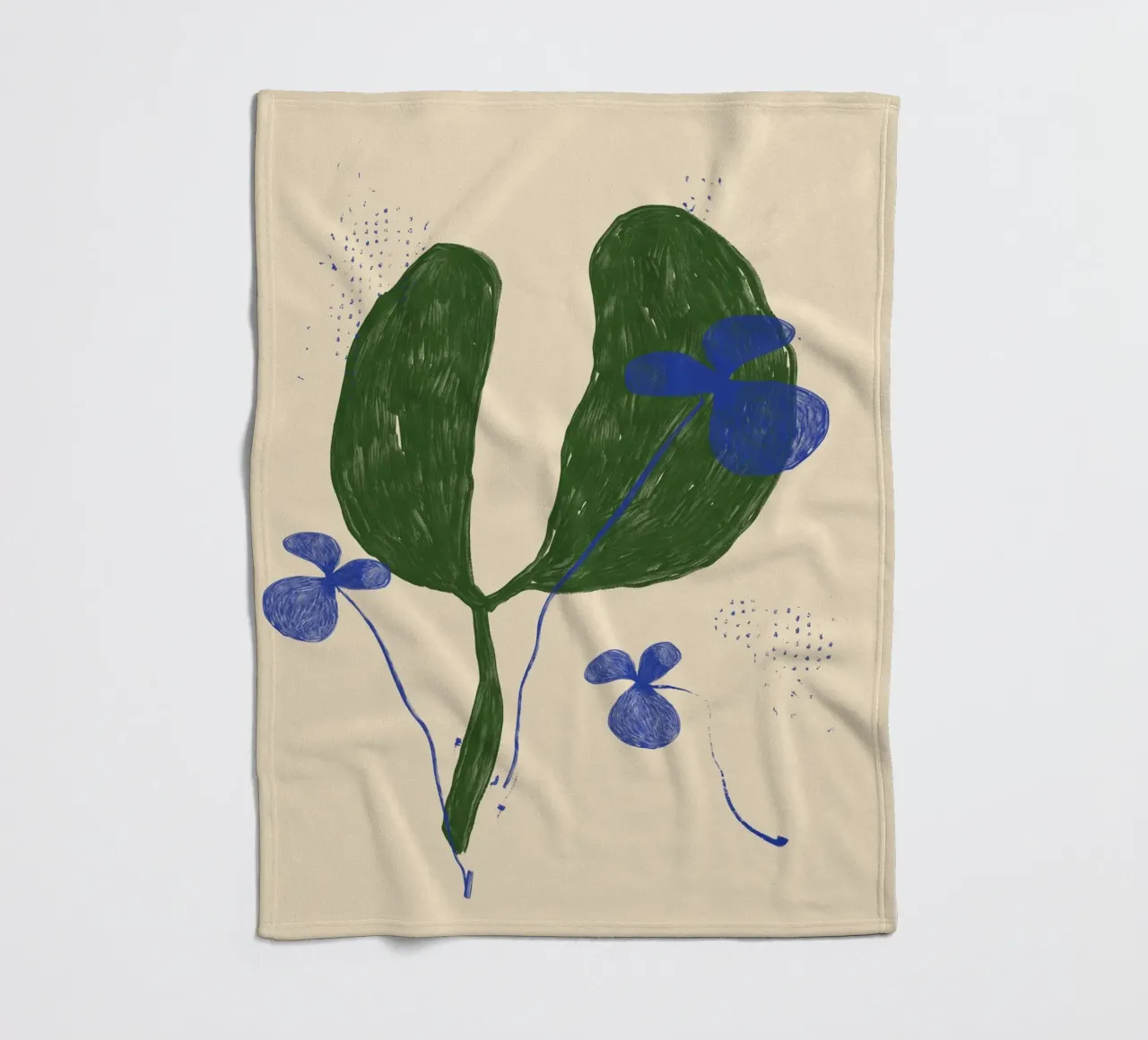 Color Bloom No 13 coperta in pile da treechild