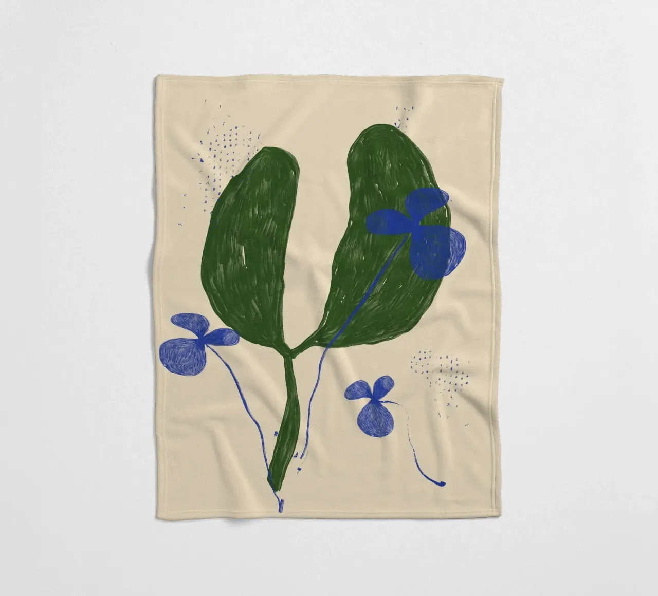 Color Bloom No 13 coperta in pile da treechild