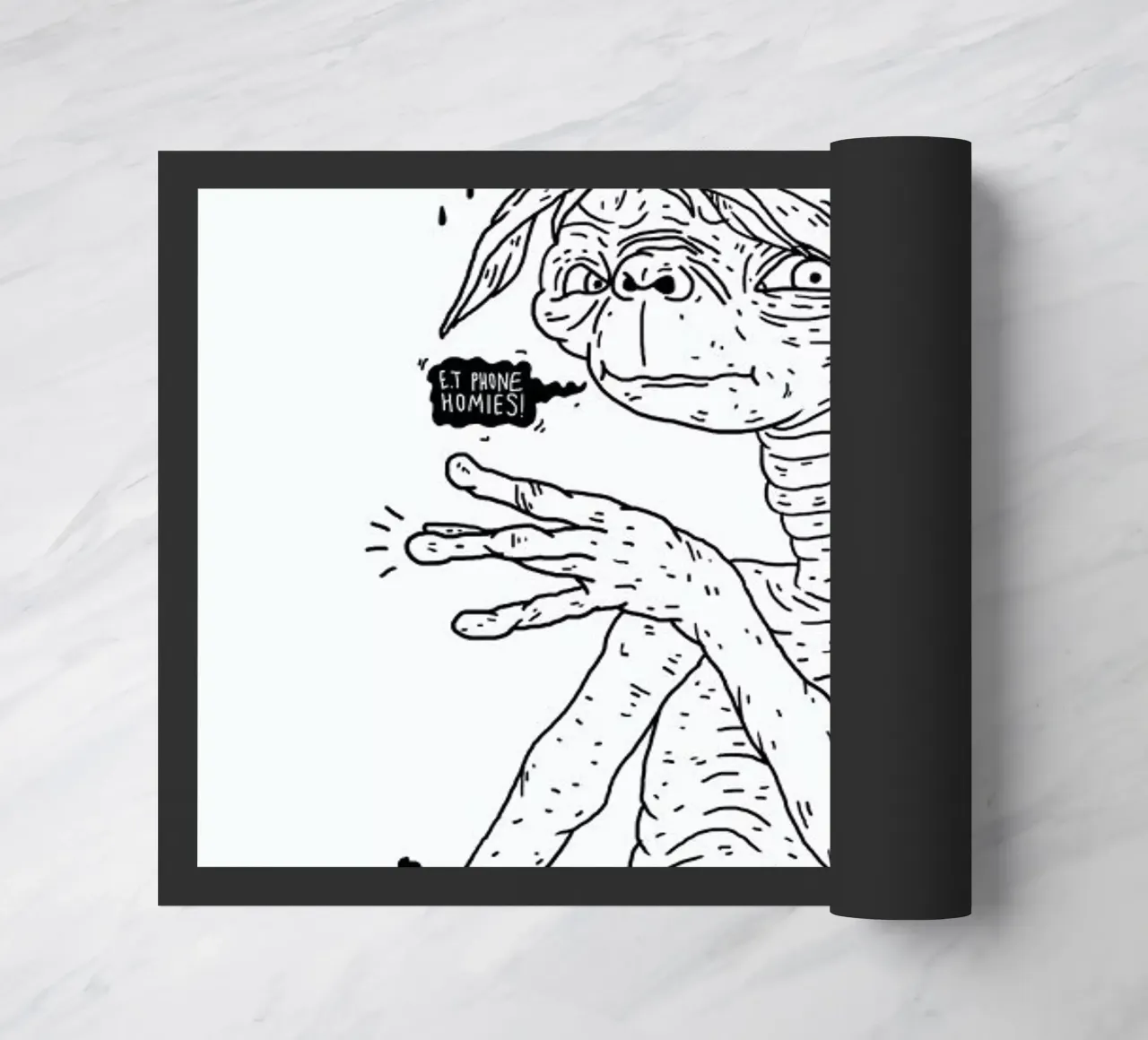 E.T. doormat by Nick Cocozza