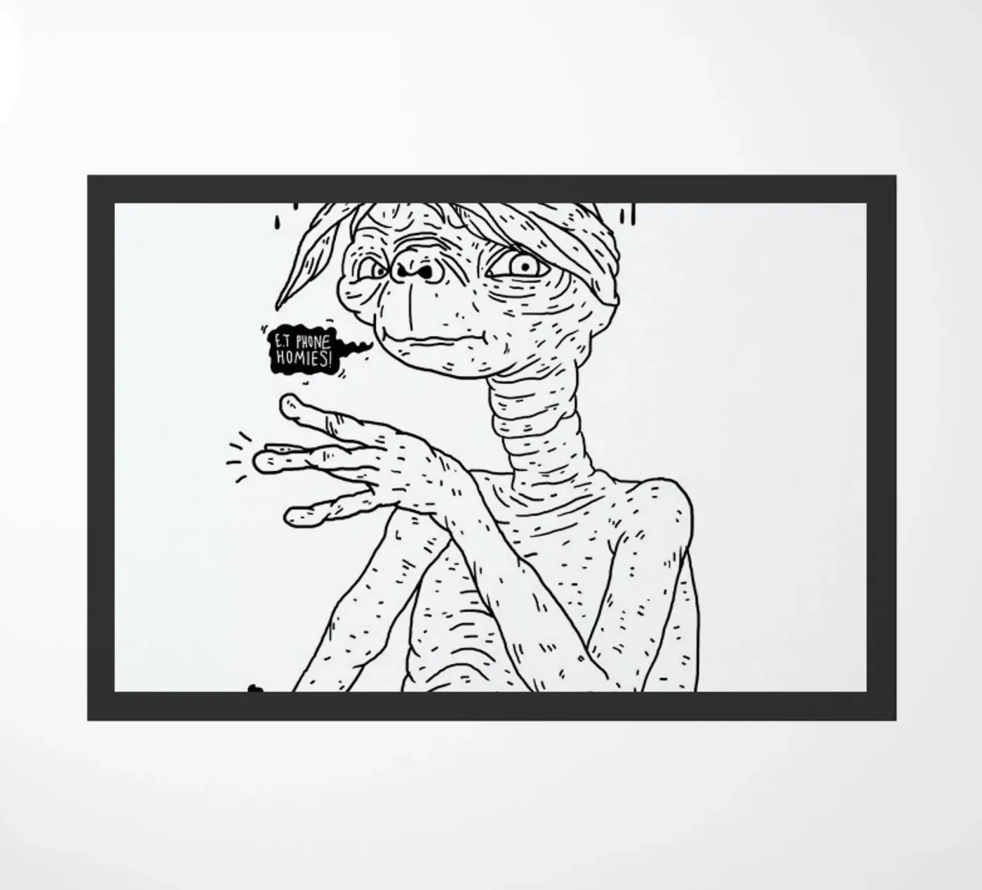 E.T. Fußmatte von Nick Cocozza