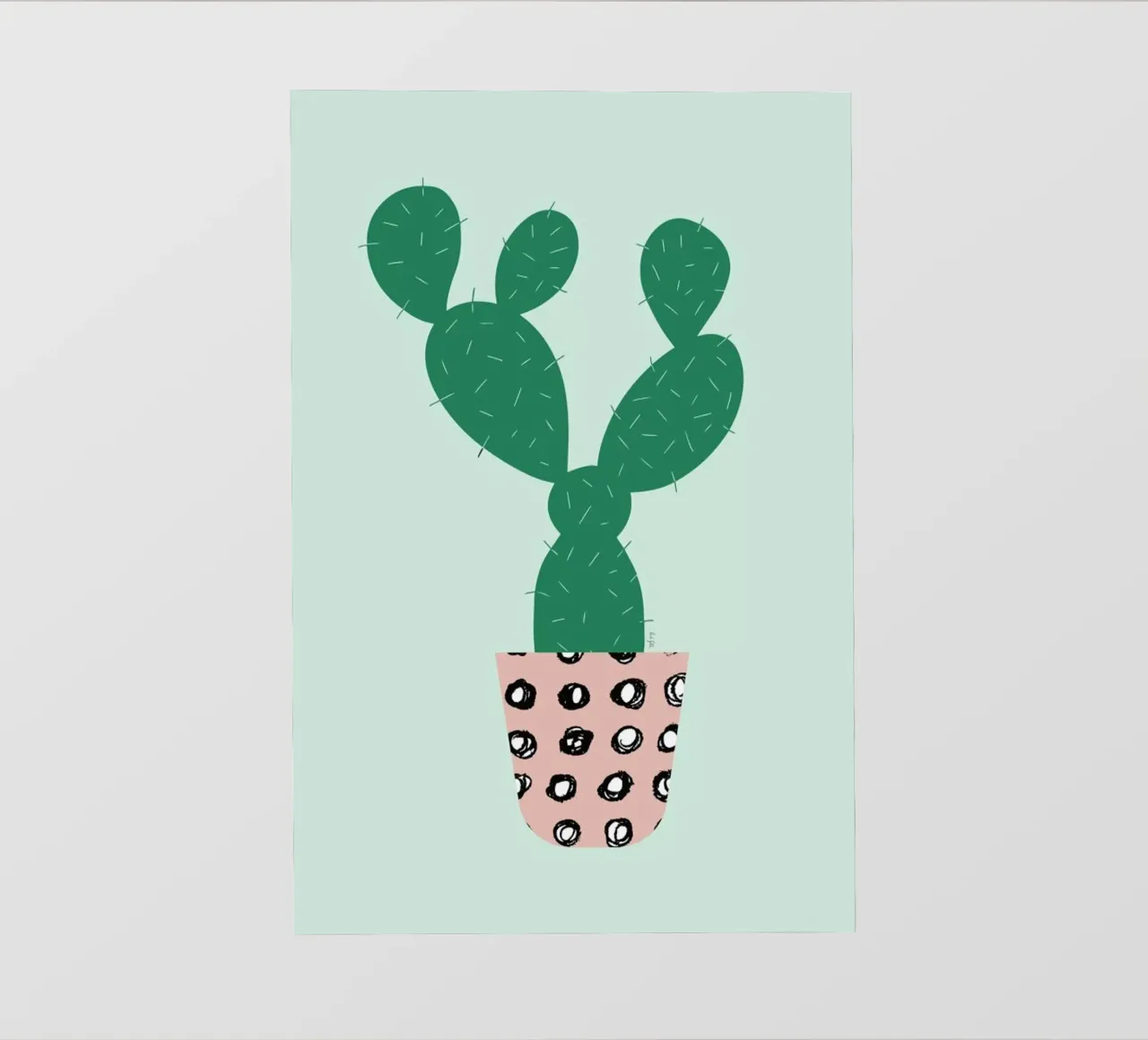 Cactus pellicola backlit da Linda Gobeta