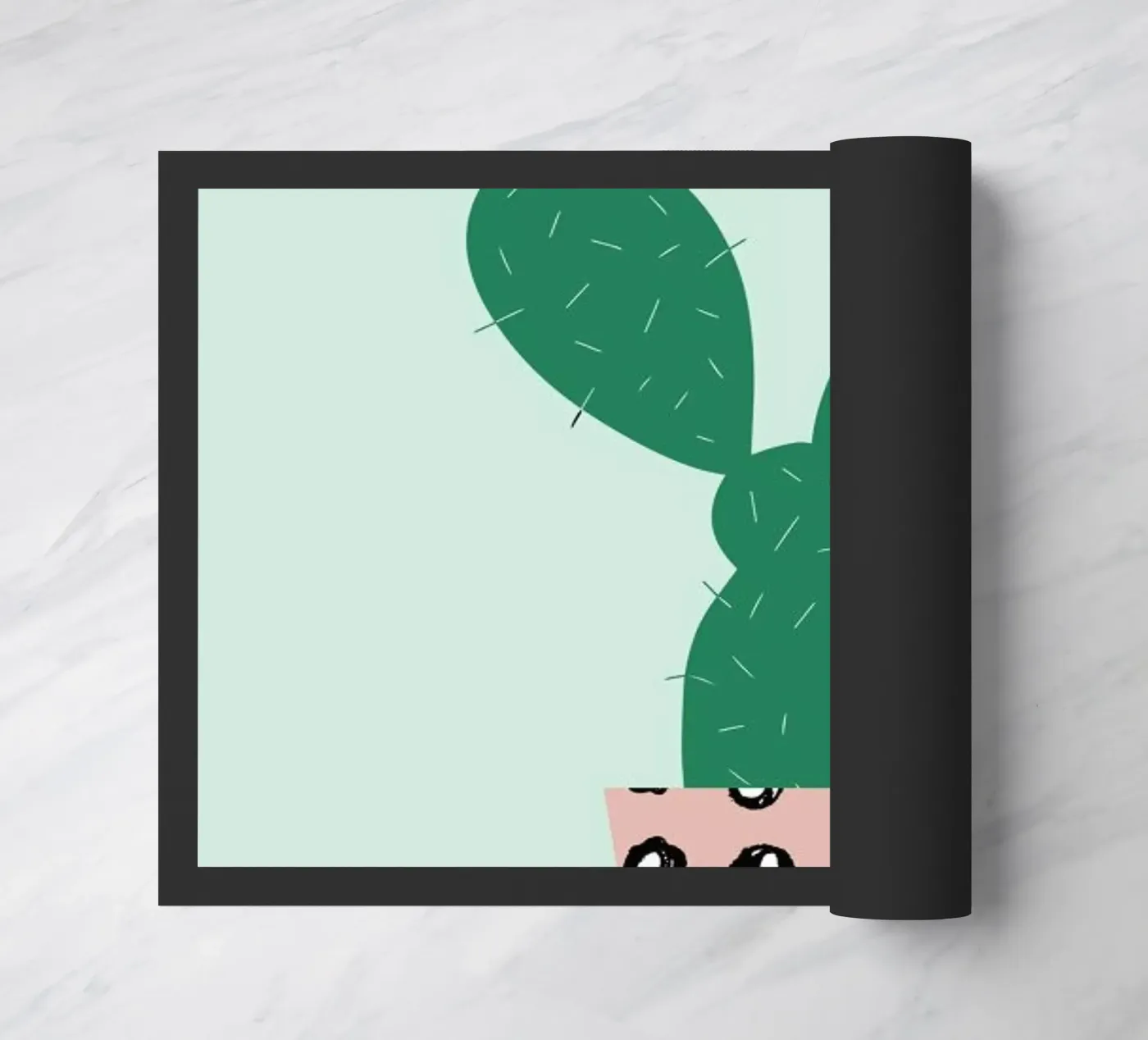 Cactus Fußmatte von Linda Gobeta