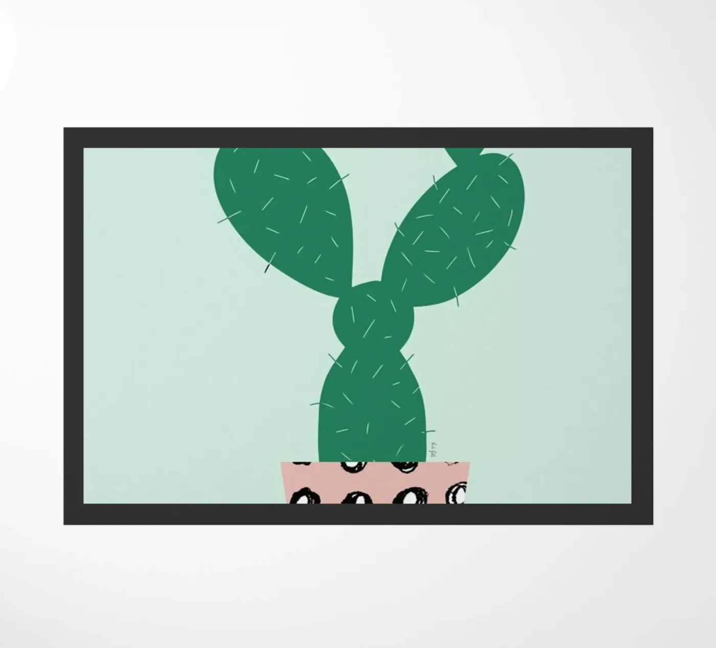 Cactus Fußmatte von Linda Gobeta