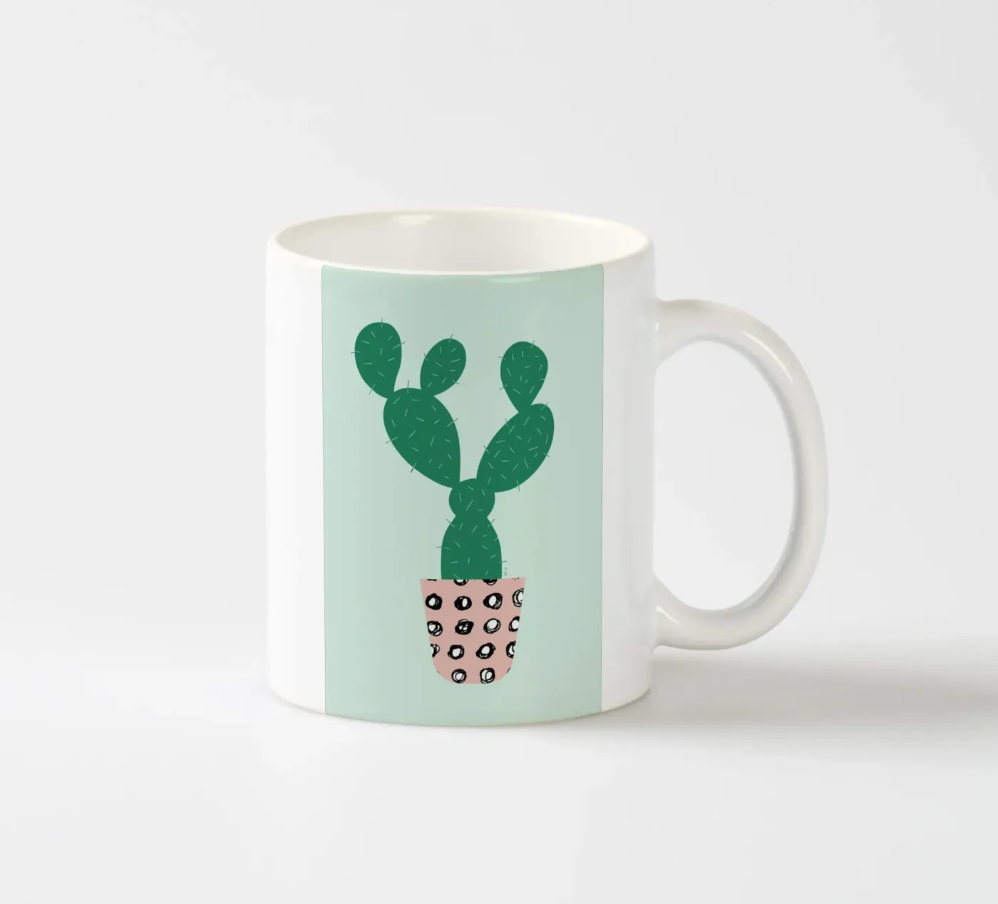 Cactus ceramic mug by Linda Gobeta