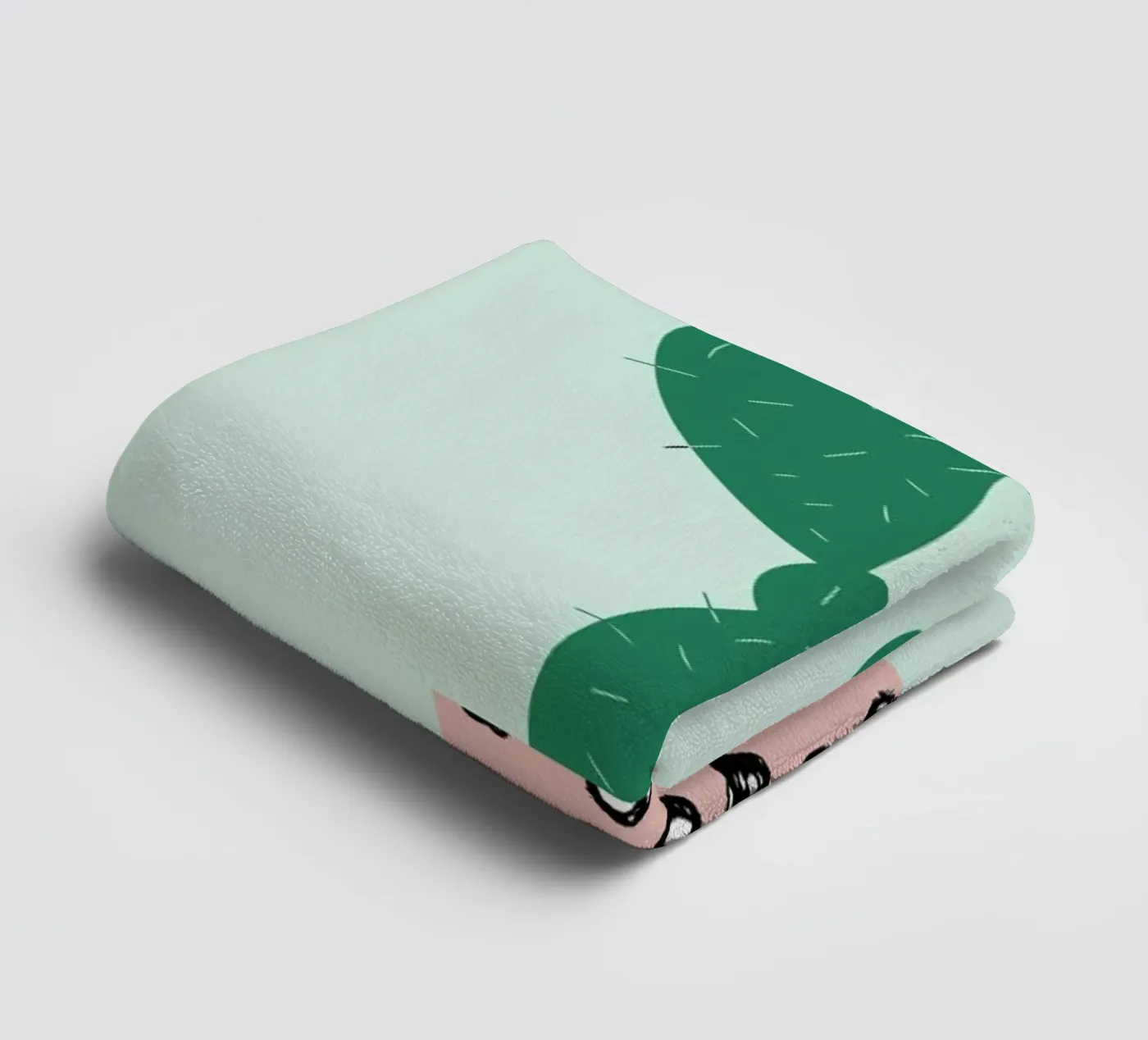 Cactus towel by Linda Gobeta