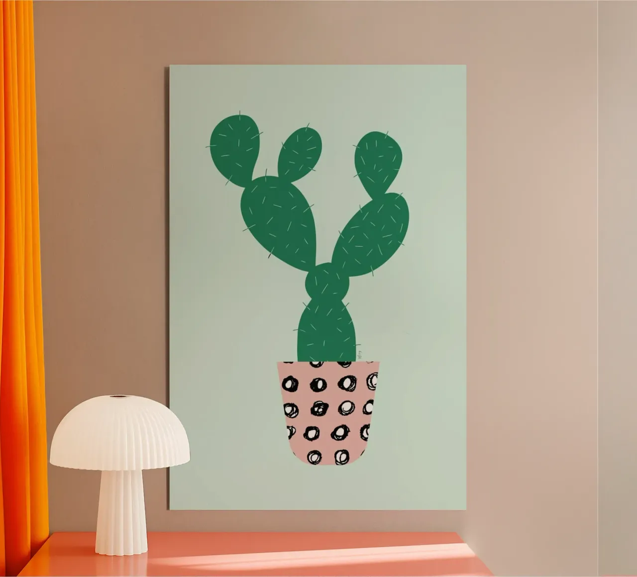 Cactus forex plate by Linda Gobeta