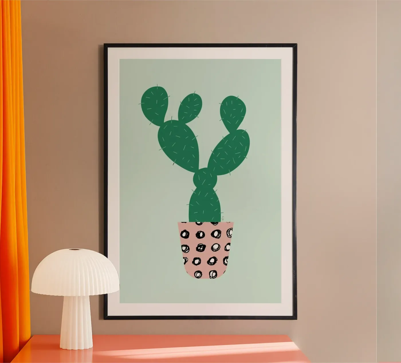 Cactus poster de Linda Gobeta