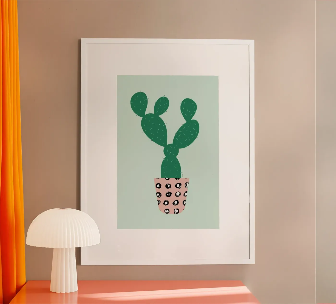 Cactus poster de Linda Gobeta