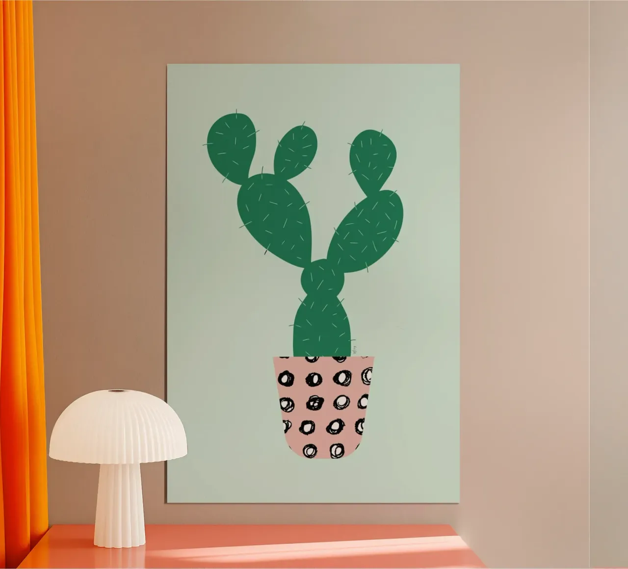 Cactus hahnemühle van Linda Gobeta