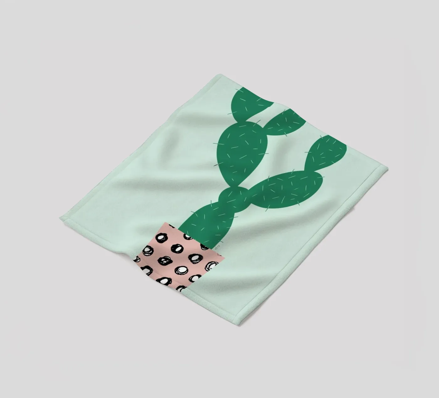 Cactus fleecedeken van Linda Gobeta