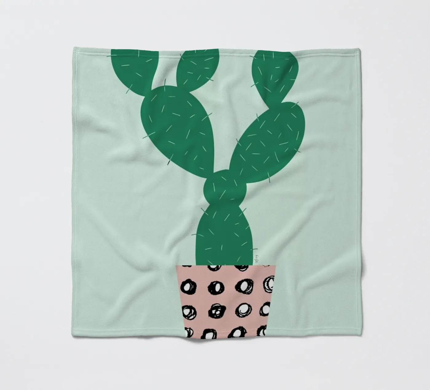 Cactus fleecedeken van Linda Gobeta