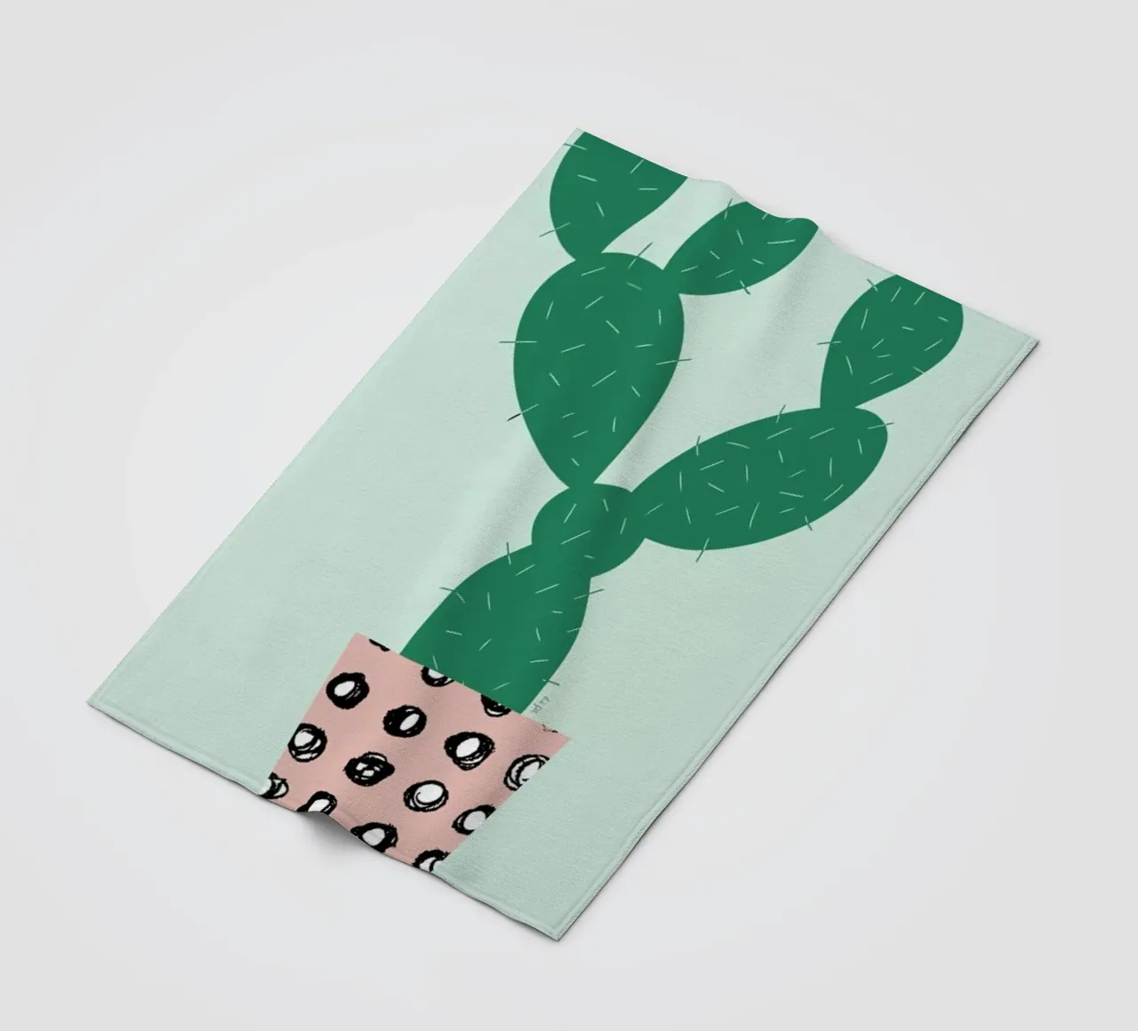 Cactus fleecedeken van Linda Gobeta