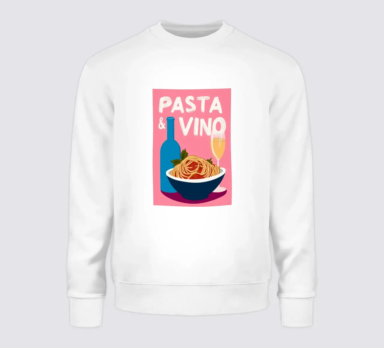 Spagetti & Vino Amore felpa da Carinaprint