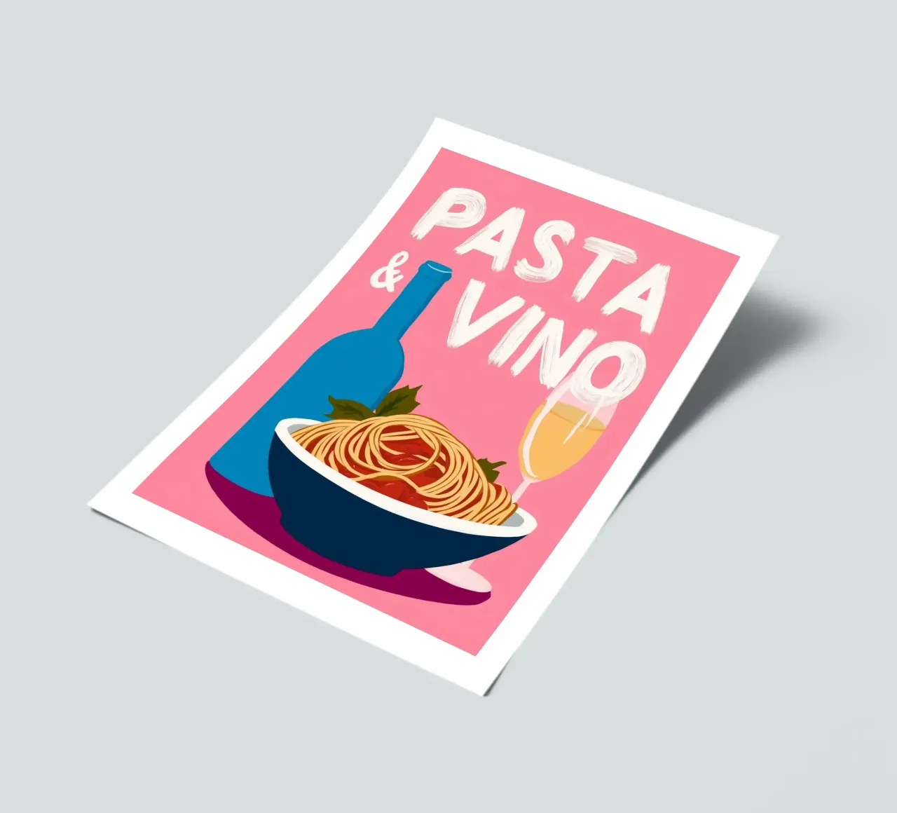 Spagetti & Vino Amore sticker sheet by Carinaprint