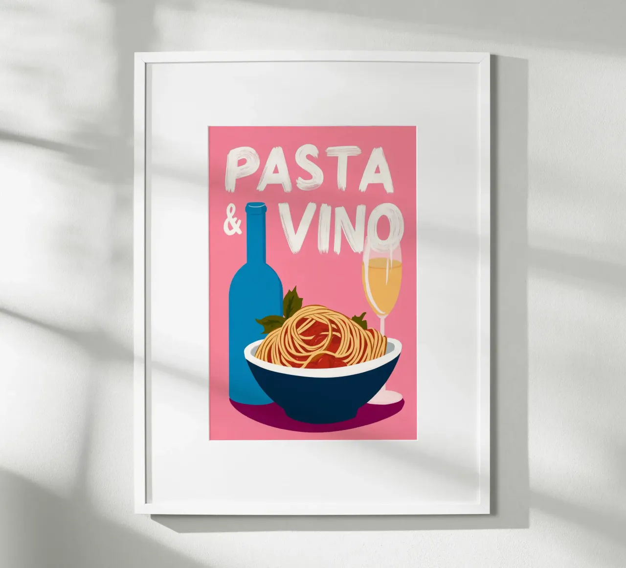 Spagetti & Vino Amore carta hahnemühle da Carinaprint