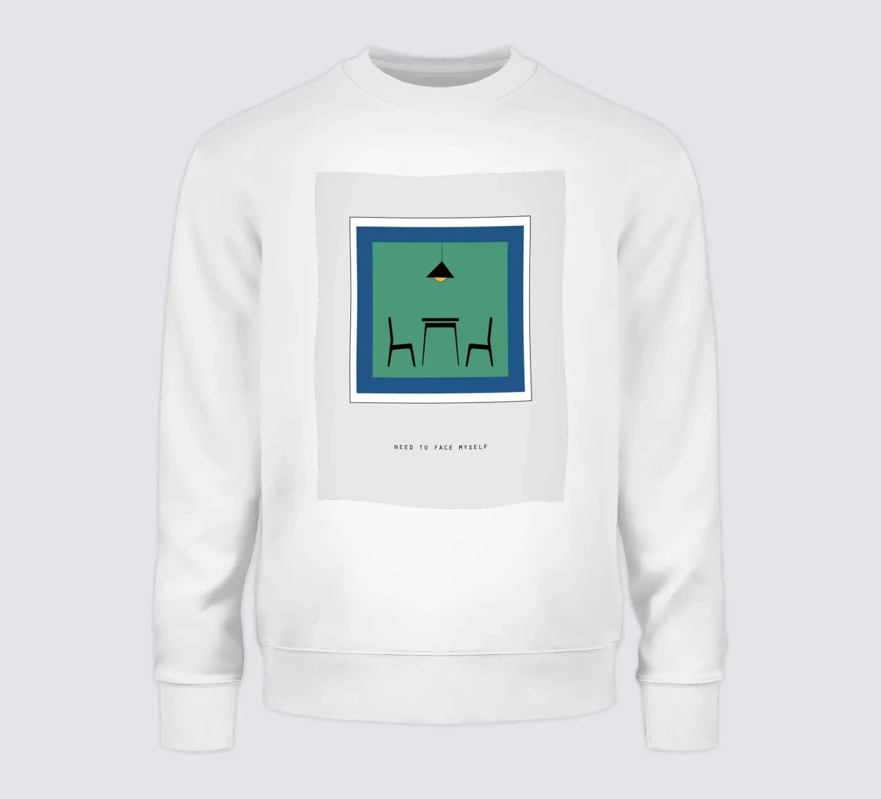 NEED TO FACE MYSELF felpa da natural neutral