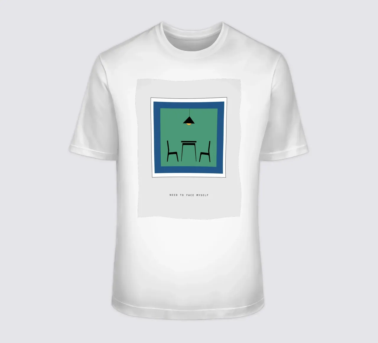 NEED TO FACE MYSELF t-shirt da natural neutral