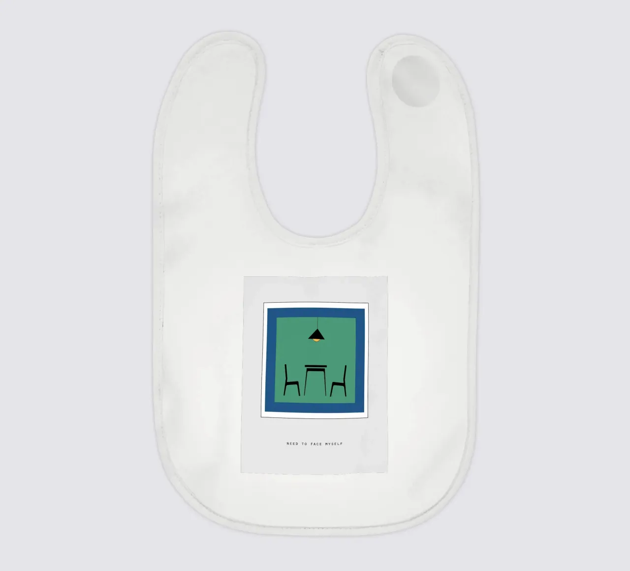 NEED TO FACE MYSELF bavaglino da natural neutral