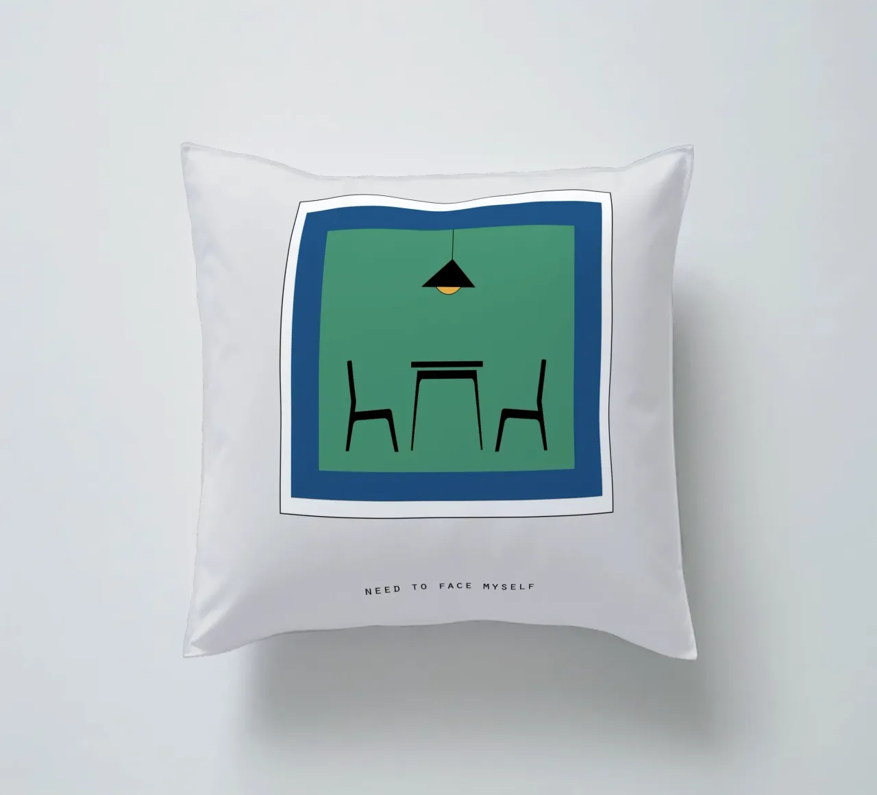 NEED TO FACE MYSELF cuscino da natural neutral