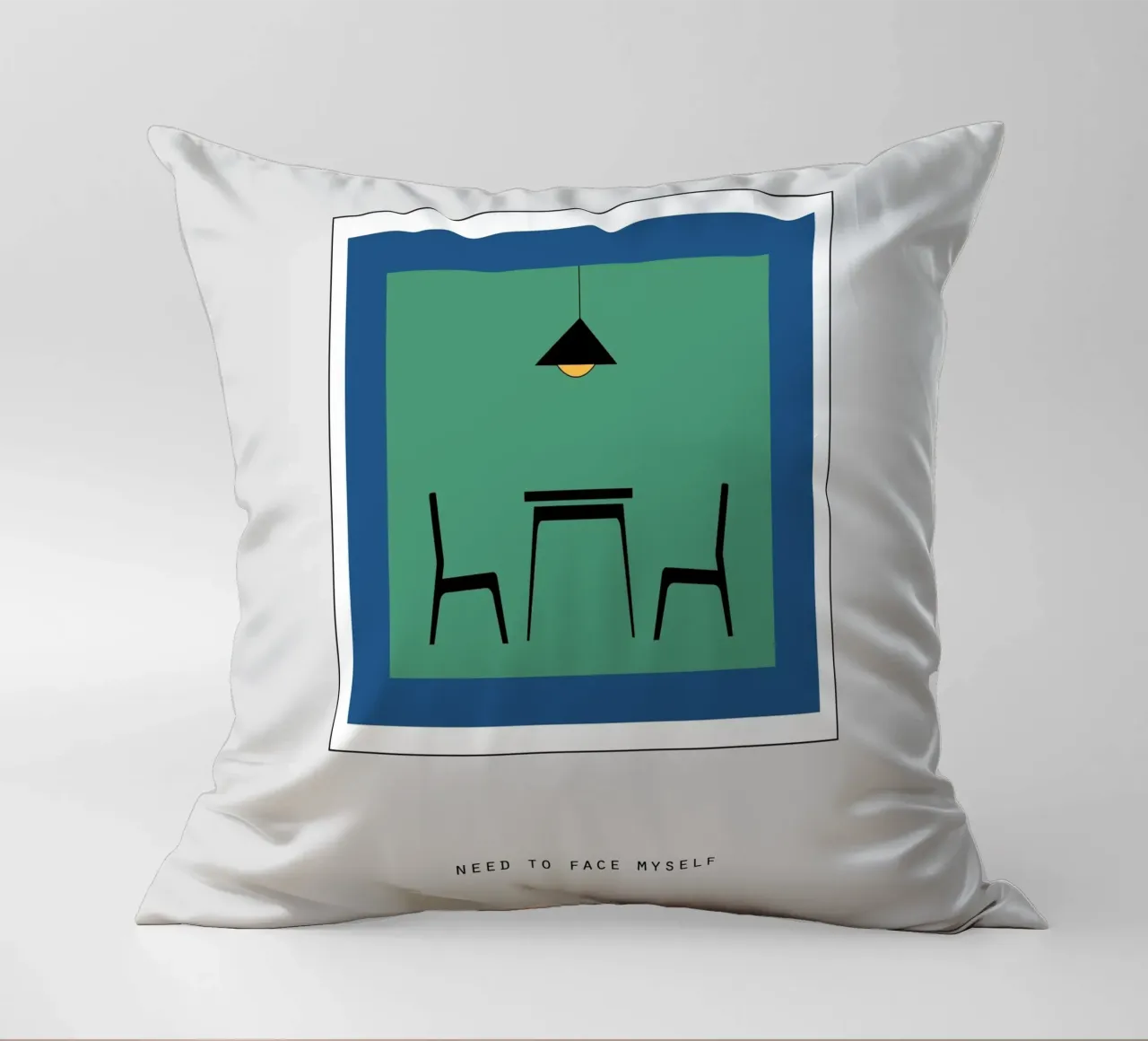 NEED TO FACE MYSELF cuscino da natural neutral