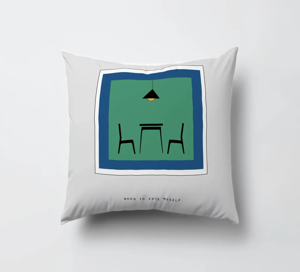 NEED TO FACE MYSELF cuscino da natural neutral