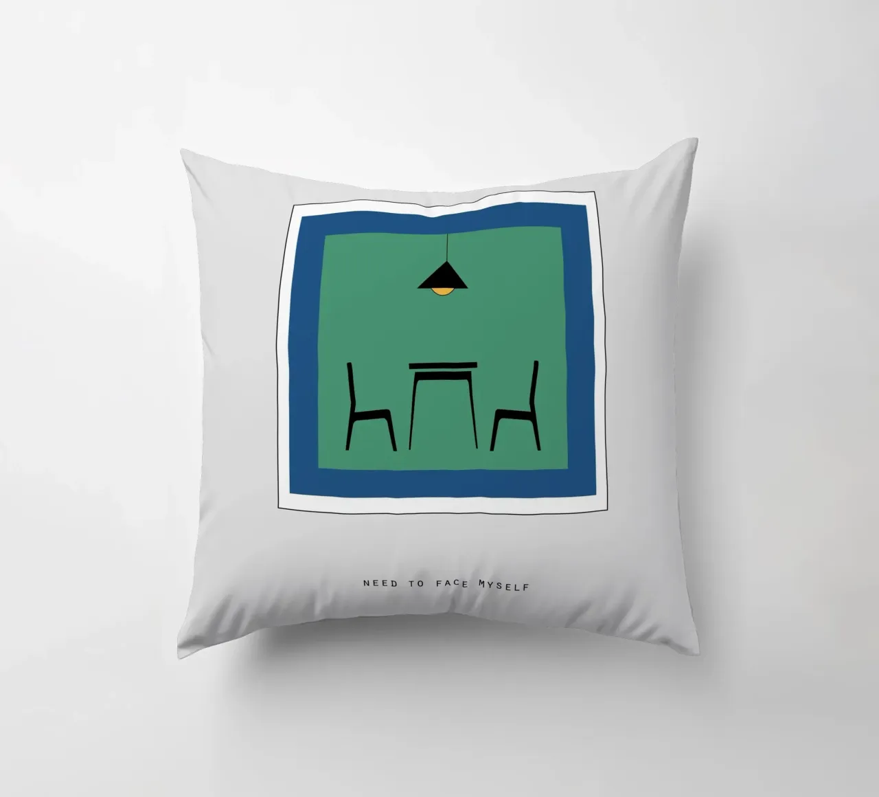 NEED TO FACE MYSELF cuscino da natural neutral