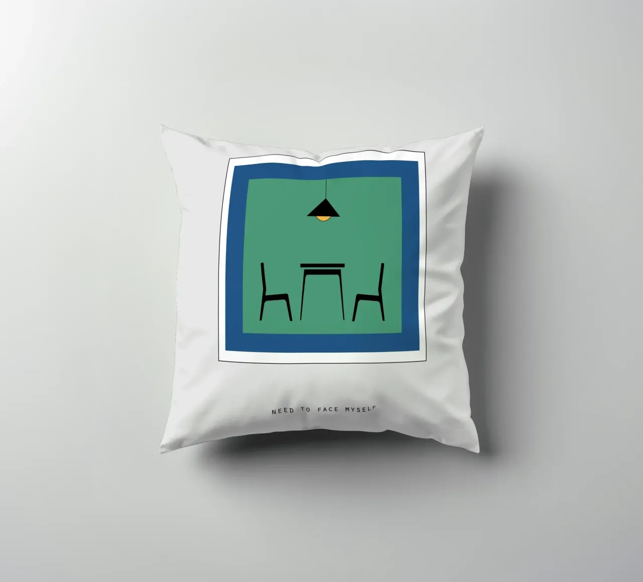 NEED TO FACE MYSELF cuscino da natural neutral