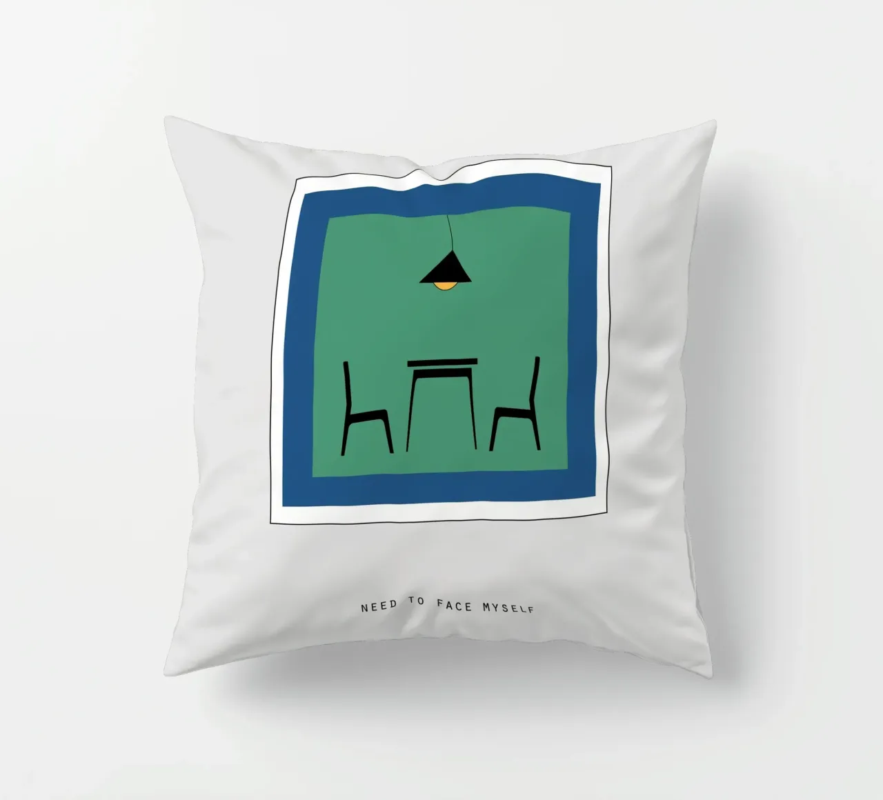 NEED TO FACE MYSELF cuscino da natural neutral