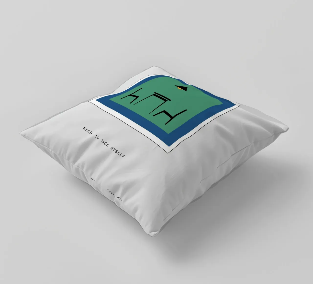 NEED TO FACE MYSELF cuscino da natural neutral