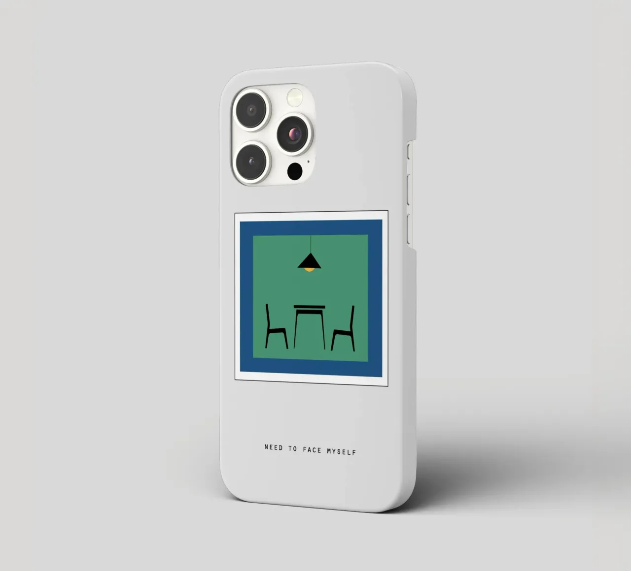 NEED TO FACE MYSELF cover iphone da natural neutral