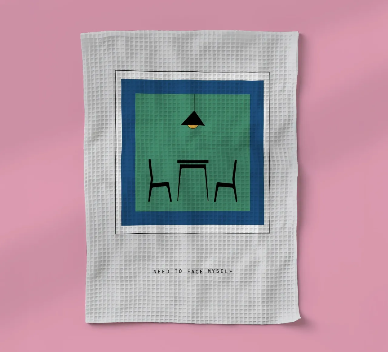 NEED TO FACE MYSELF canovaccio da cucina da natural neutral