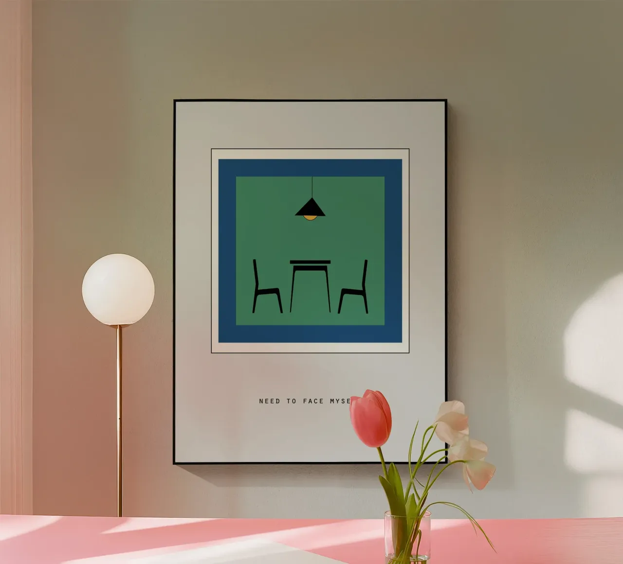 NEED TO FACE MYSELF plexiglass da natural neutral