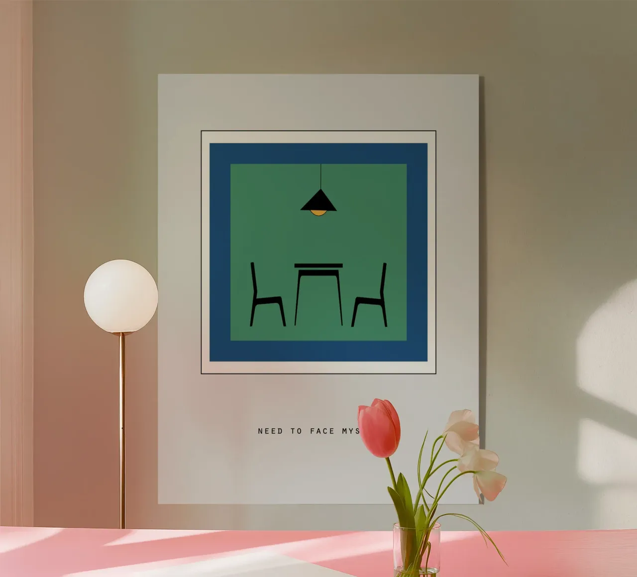 NEED TO FACE MYSELF plexiglass da natural neutral