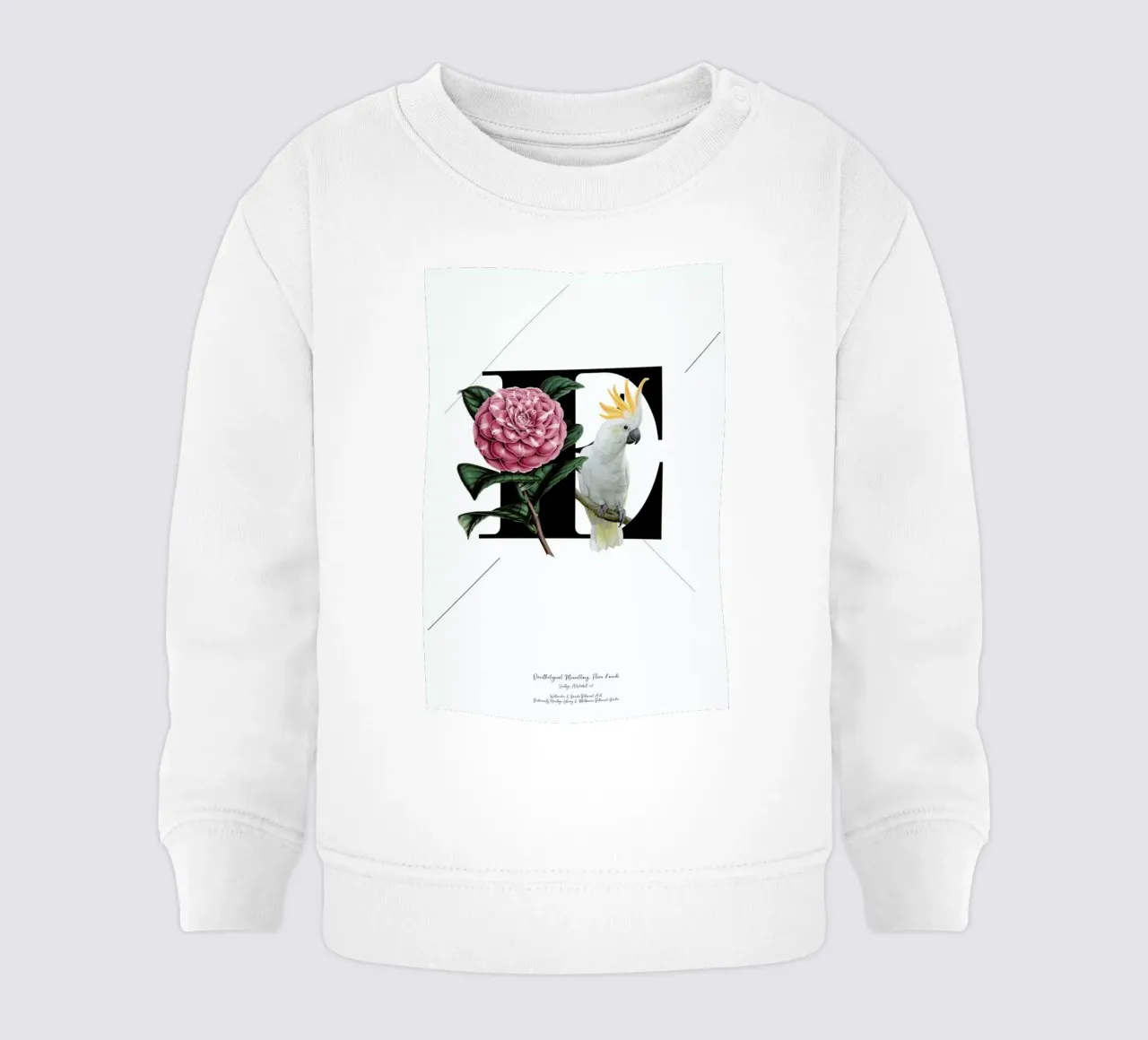 Botanical Alphabet - E felpa neonato da Froilein Juno