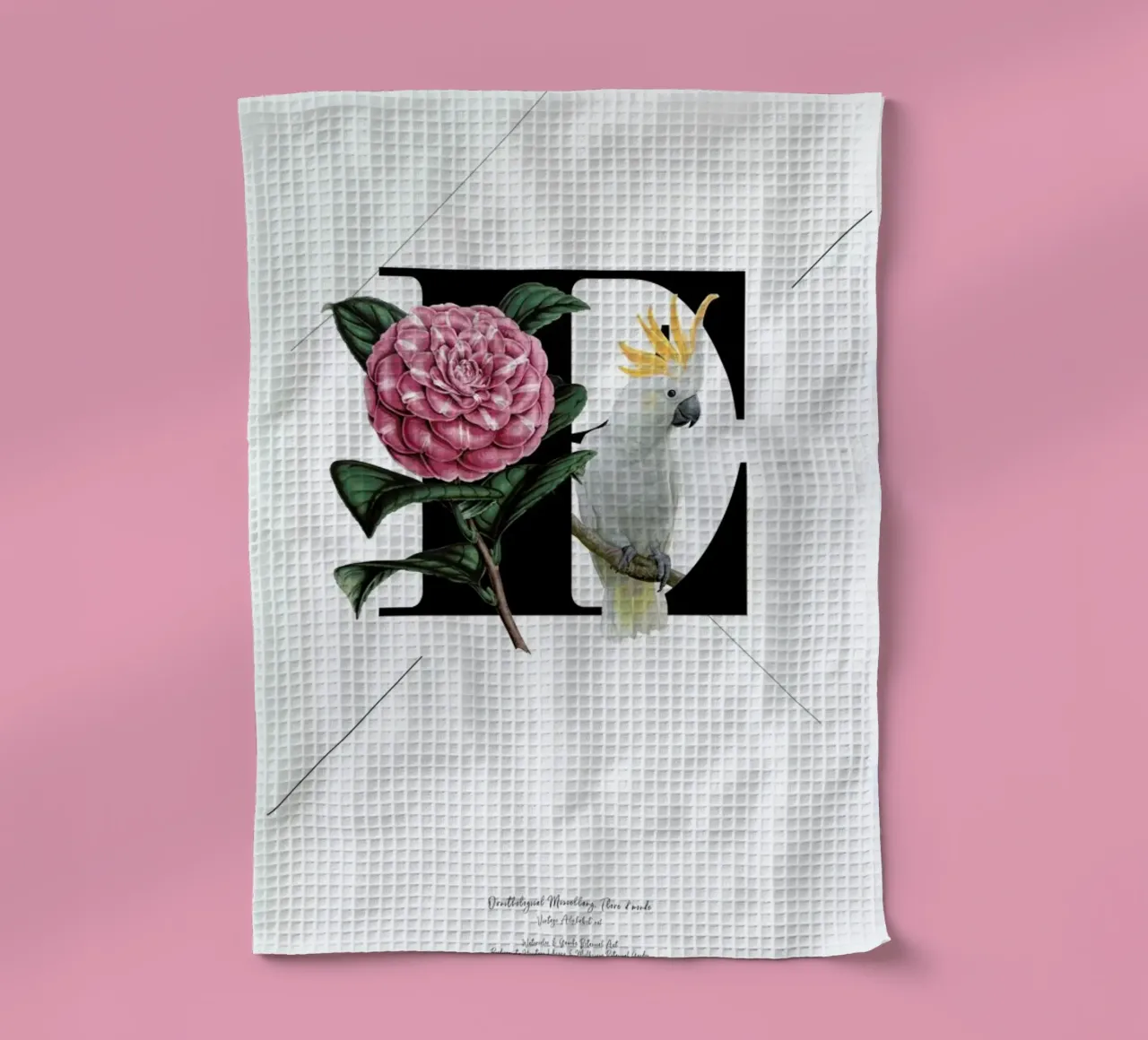 Botanical Alphabet - E canovaccio da cucina da Froilein Juno