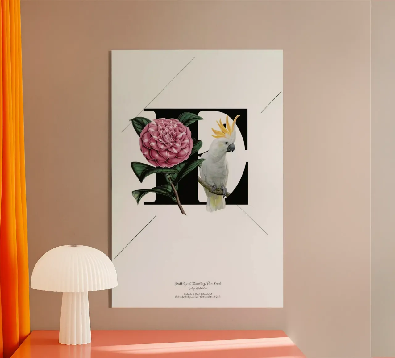 Botanical Alphabet - E plexiglass da Froilein Juno