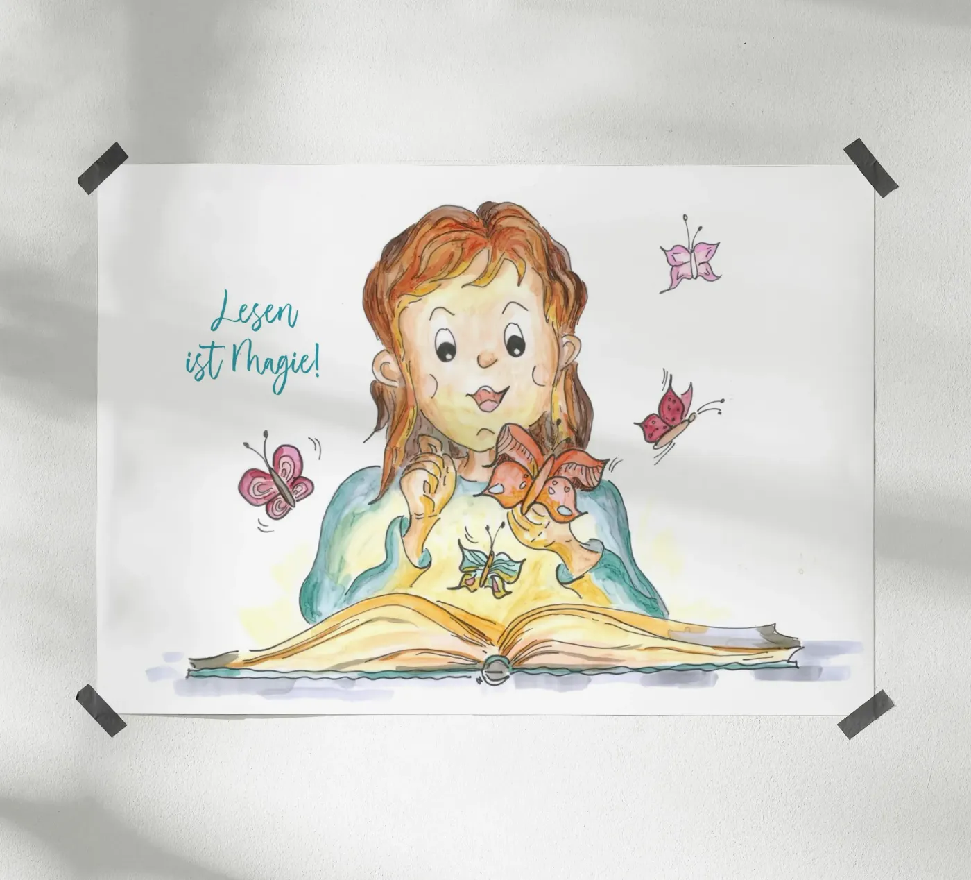 Reading is magic! poster by MutMalerin