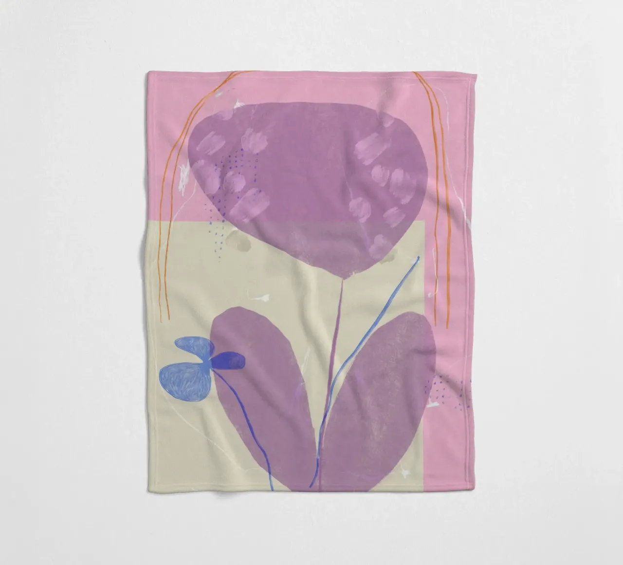 Color Bloom No 21 coperta in pile da treechild