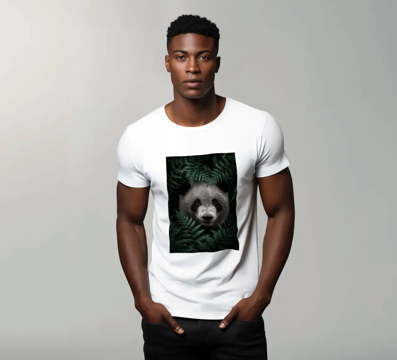 L'orso panda nella foresta t-shirt da arizrab