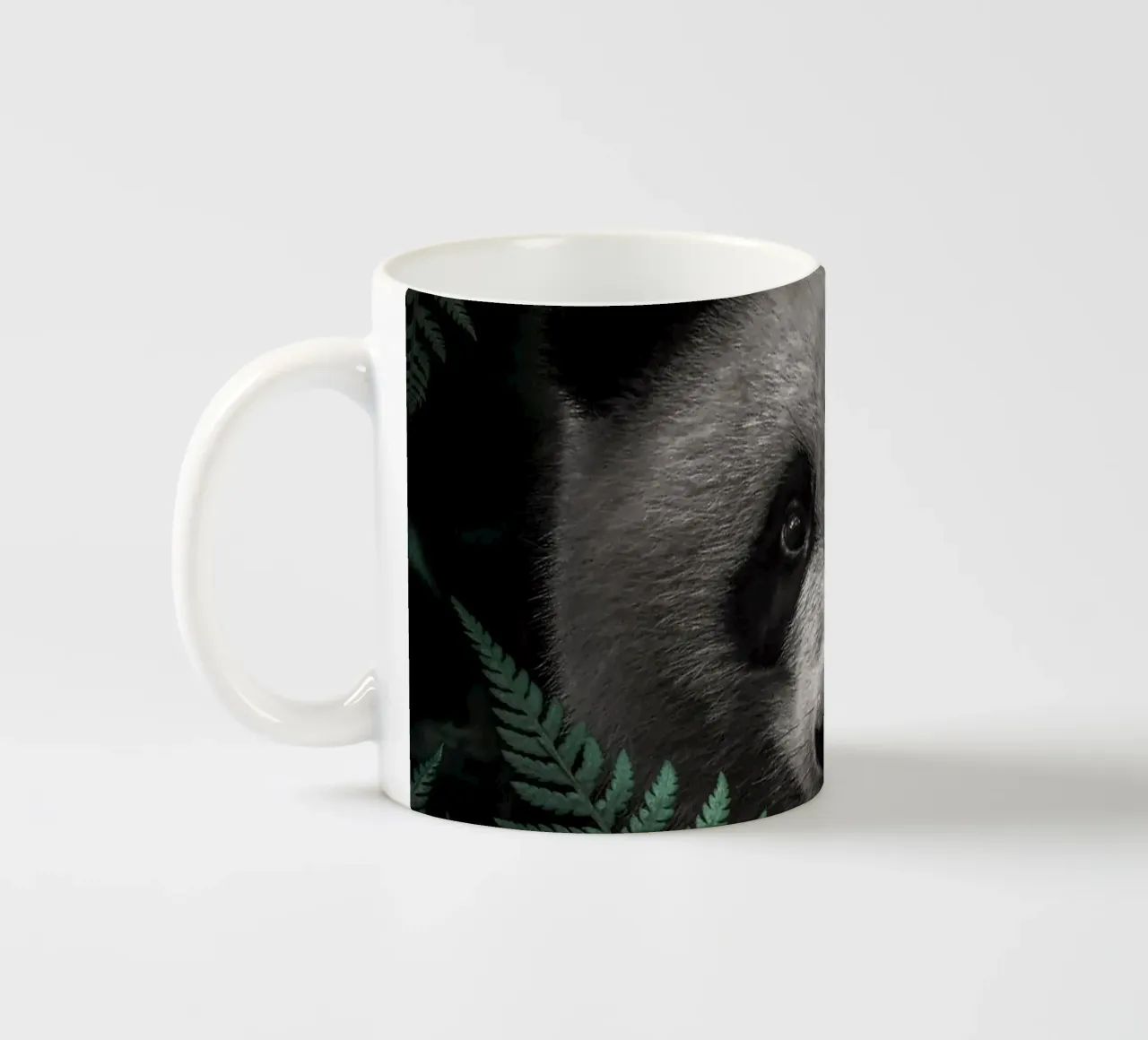 L'orso panda nella foresta tazza in ceramica da arizrab