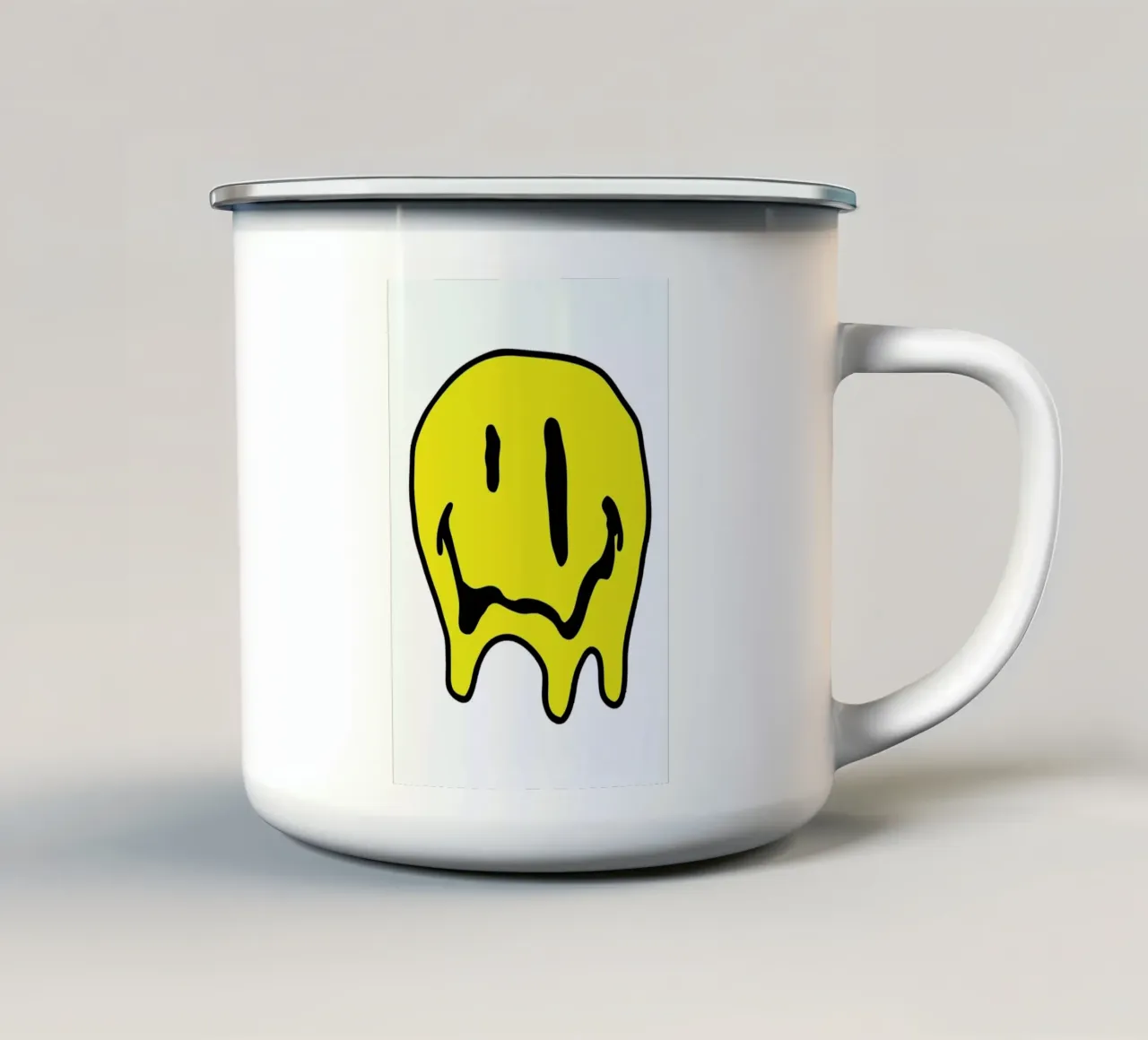 Smiley tazza in smalto da Nick Cocozza