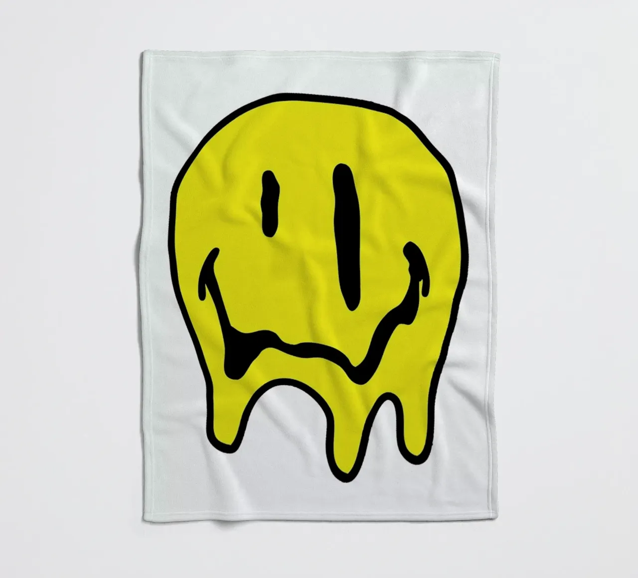 Smiley fleece blanket by Nick Cocozza
