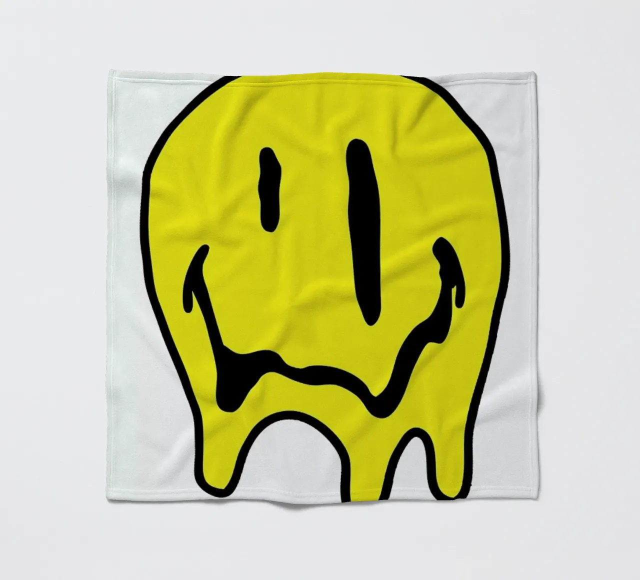 Smiley fleece blanket by Nick Cocozza