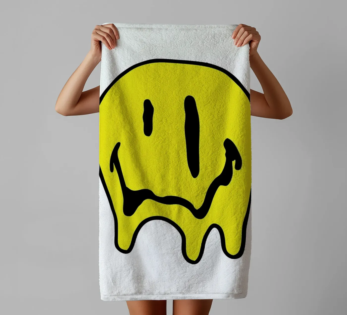 Smiley towel by Nick Cocozza