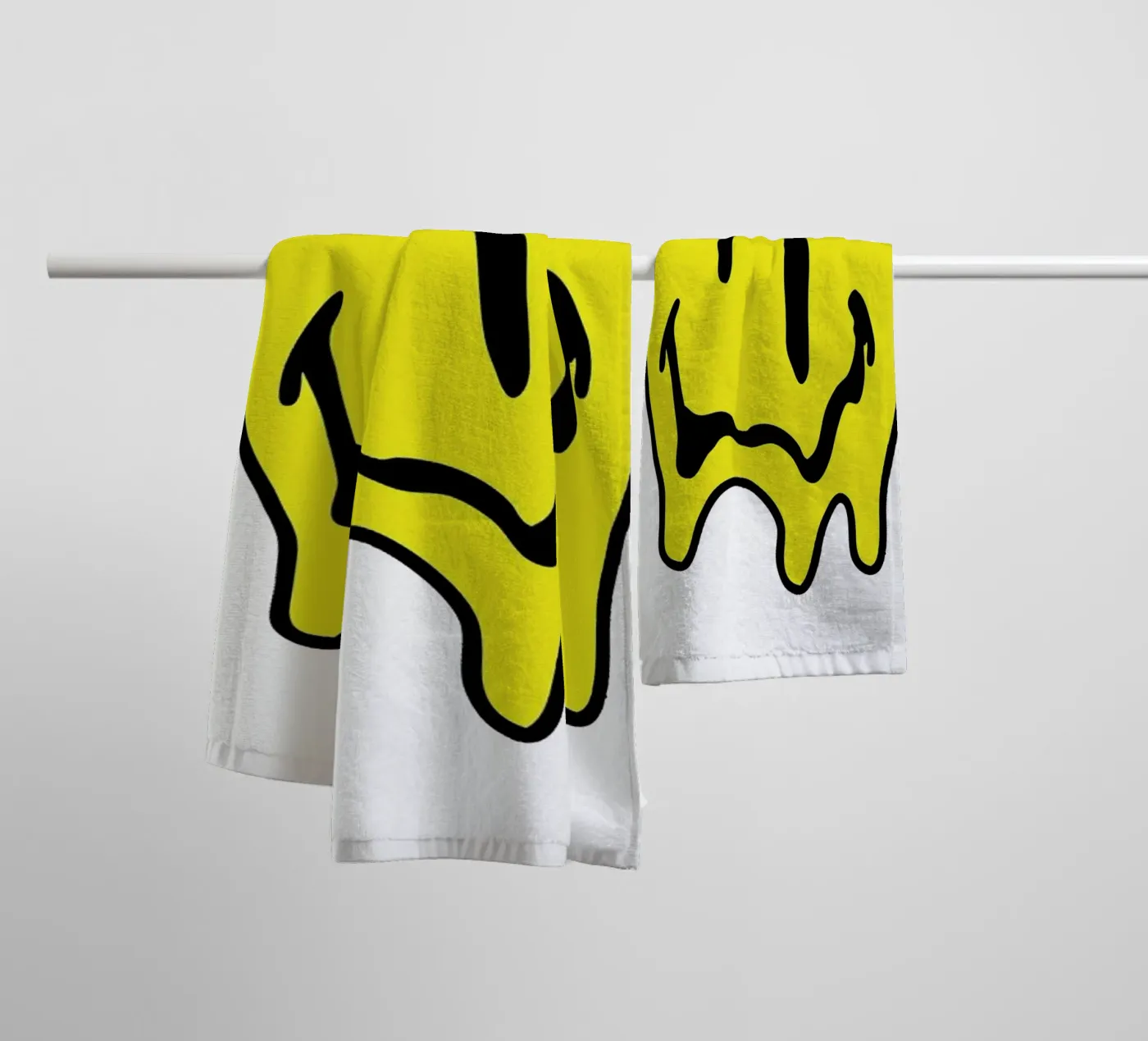 Smiley towel by Nick Cocozza