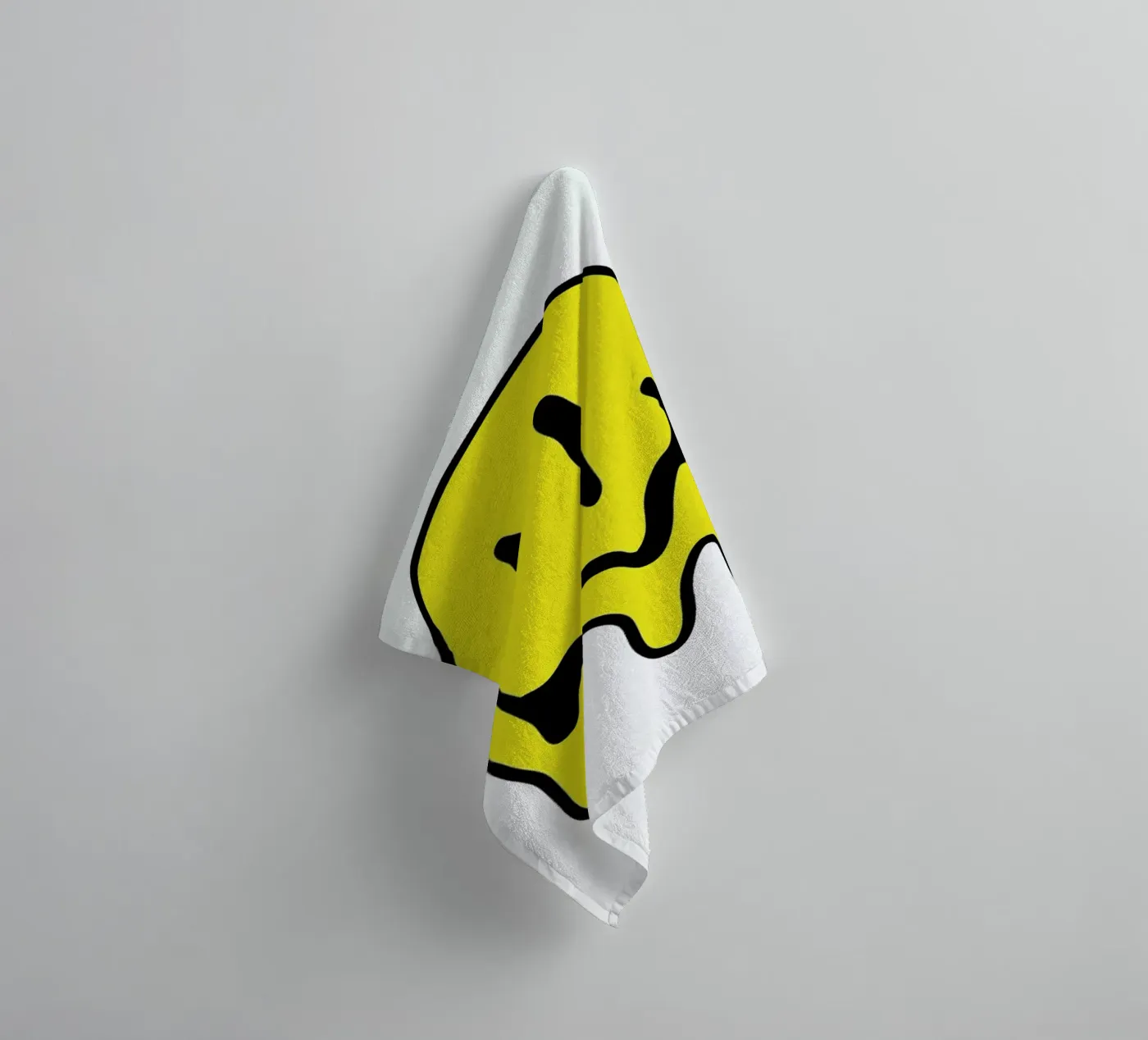 Smiley towel by Nick Cocozza