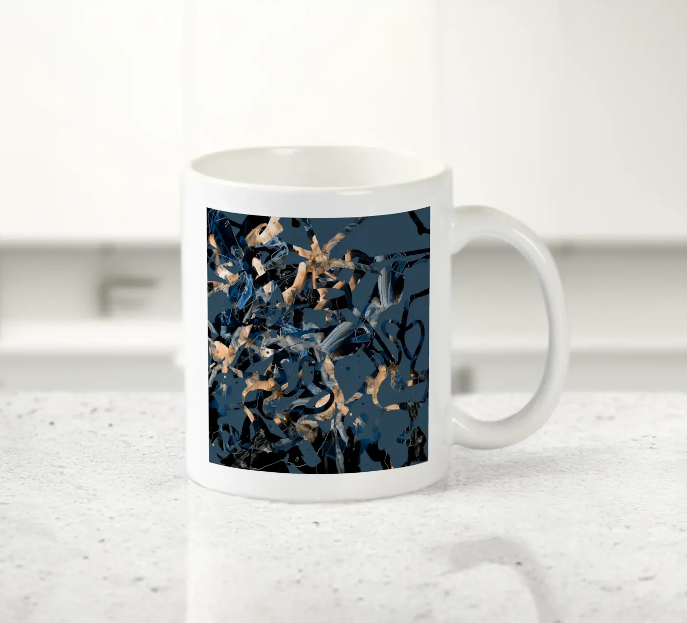 flowers ceramic mug by Giulio Iurissevich